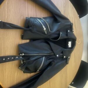 Walter Baker Black Leather Jacket - L
